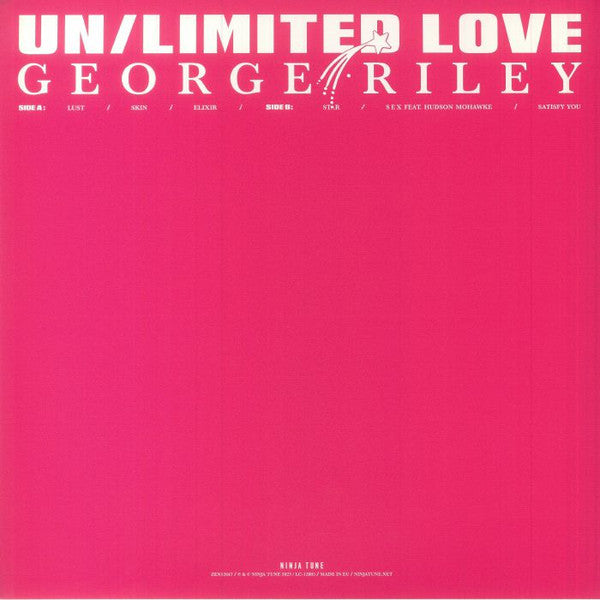 George Riley - Un/limited Love - Mint- LP Record 2023 Ninja Tune UK Blue Vinyl & Poster - R&B / Electronic / Breaks / House - Shuga Records