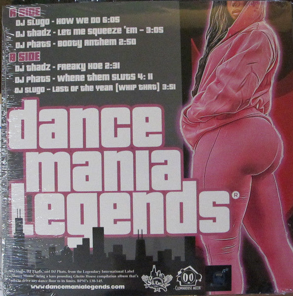 DJ Slugo / DJ Thadz / DJ Phats – Dance Mania Legends - New EP Record 2023 Dance Mania Legends Vinyl - Ghetto House / Chicago House / Juke - Shuga Records