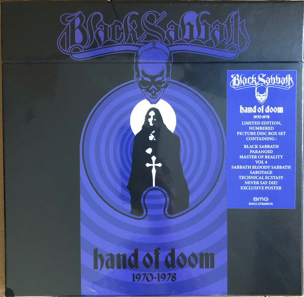 Black Sabbath - Hand Of Doom 1970-1978 - New 8 LP Record Box Set 2023 BMG Sanctuary UK Picture Disc Vinyl & Numbered - Hard Rock / Doom / Blues Rock - Shuga Records