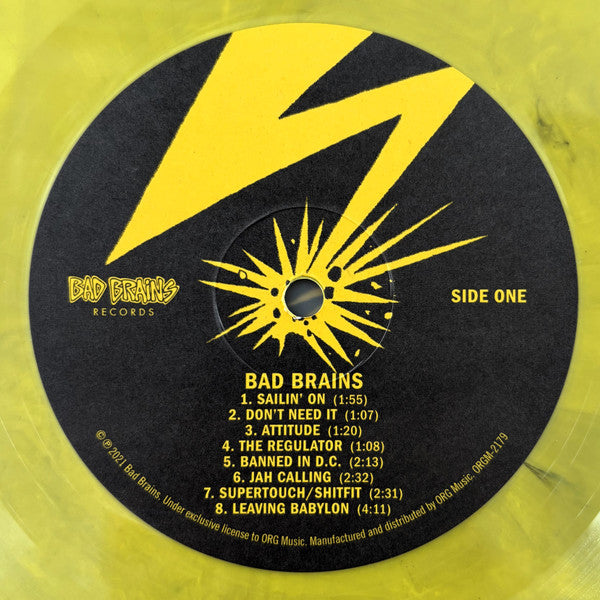 Bad Brains - Bad Brains (1982) - New LP Record 2023 ORG Music Yellow Vinyl - Punk / Hardcore / Reggae - Shuga Records