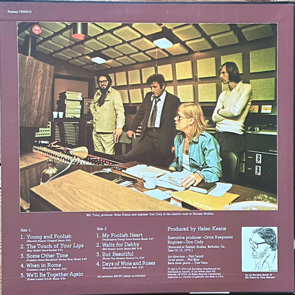 Tony Bennett & Bill Evans - The Tony Bennett Bill Evans Album (1975) - New LP Record 2023 Fantasy Craft Original Jazz Classics 180 gram Vinyl - Jazz - Shuga Records