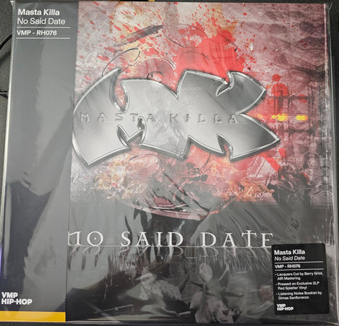 Masta Killa – No Said Date (2004) - New 2 LP Record 2023 Nature Sounds Vinyl Me, Please Clear w/ Red Splatter Vinyl & Booklet - Hip Hop