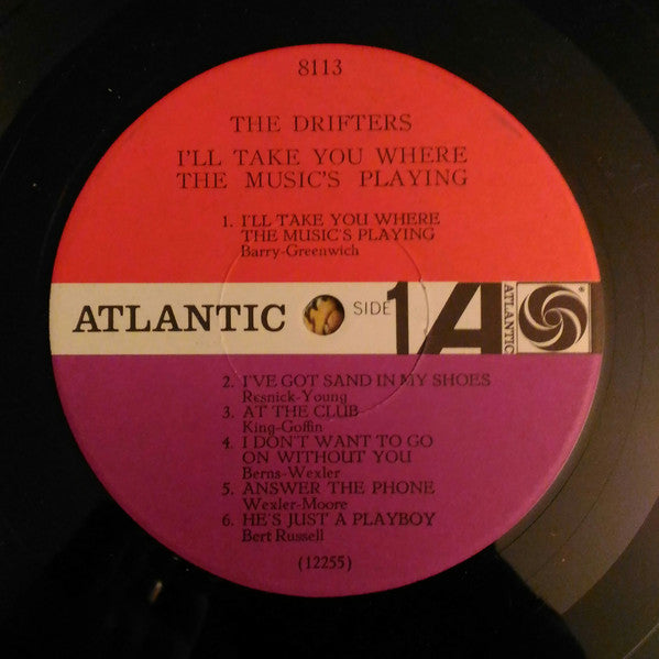 The Drifters - I'll Take You Where The Music's Playing - VG LP Record 1965 Atlantic USA Mono Original Vinyl - Soul / Rhythm & Blues - Shuga Records