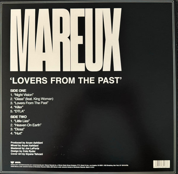 Mareux - Lovers From The Past - New LP Record 2023 Warner USA Vinyl - Electronic / Coldwave / Darkwave / Minimal / Synth-pop - Shuga Records