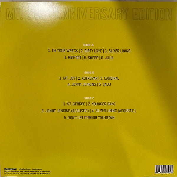 Mt. Joy – Mt. Joy (2018) - New 2 LP Record 2023 Dualtone Anniversary Edition Vinyl - Indie Rock - Shuga Records