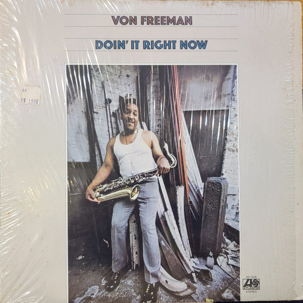 Von Freeman - Doin' It Right Now - VG+ LP Record 1972 Atlantic USA Original Vinyl - Jazz / Post Bop - Shuga Records