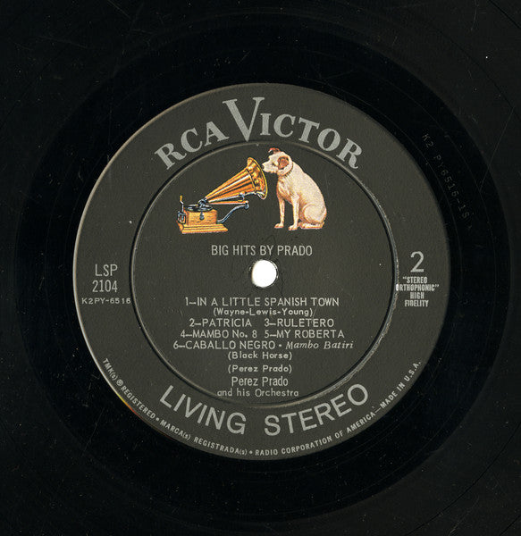 Perez Prado And His Orchestra - Big Hits By Prado - VG+ LP Record 1960 RCA Living Stereo USA Vinyl - Latin Jazz / Cubano / Mambo - Shuga Records