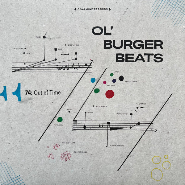 Ol' Burger Beats - 74: Out of Time - New LP Record 2024 Coalmine Black Vinyl - Hip Hop / Boom Bap / Instrumental - Shuga Records