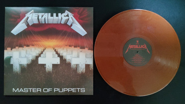 Metallica – Master Of Puppets (1986) - Mint- LP Record 2021 Blackened Walmart Exclusive Battery Brick Red Vinyl, Insert & Download - Thrash / Heavy Metal - Shuga Records