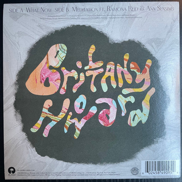 Brittany Howard – What Now - New 7" Single Record 2023 Island Orange Spatter Vinyl - Pop Rock / Blues Rock