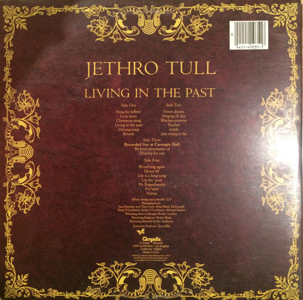Jethro Tull – Living In The Past - Mint- 2 LP Record 1980s Chrysalis USA Vinyl - Prog Rock / Classic Rock - Shuga Records