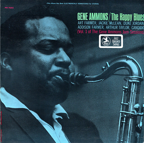 Gene Ammons - The Happy Blues (1956) - VG+ LP Record 1969 Prestige USA Stereo Vinyl - Jazz / Hard Bop / Soul-Jazz - Shuga Records