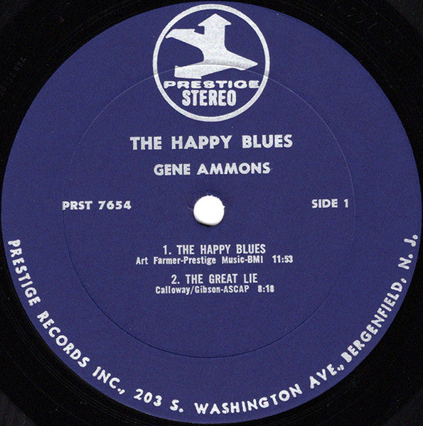 Gene Ammons - The Happy Blues (1956) - VG+ LP Record 1969 Prestige USA Stereo Vinyl - Jazz / Hard Bop / Soul-Jazz - Shuga Records