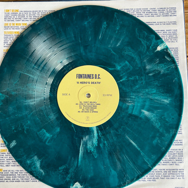 Fontaines D.C. - A Hero's Death (2020) - New LP Record 2023 Partisan Bandbox Exclusive Midnight Blue Vinyl - Post-Punk / Indie Rock - Shuga Records