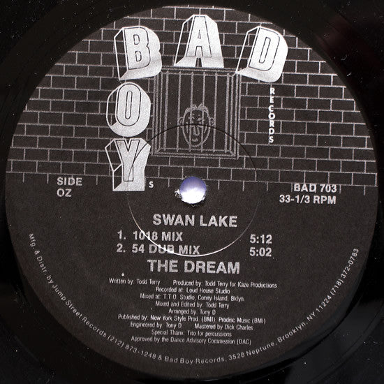Swan Lake - In The Name Of Love / The Dream - Mint- 12" Single Record 1988 Bad Boy USA Vinyl - House - Shuga Records