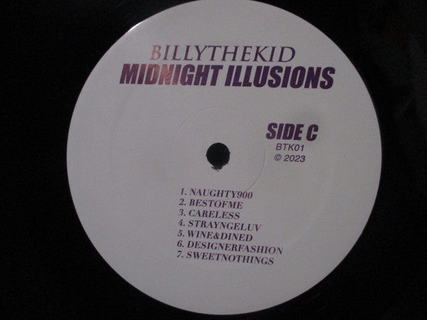BillyTheKid - Midnight Illusions - New 2 LP Record 2023 Self-Released Vinyl - Chicago Electronic / Vaporwave / Plunderphonics / Instrumental - Shuga Records