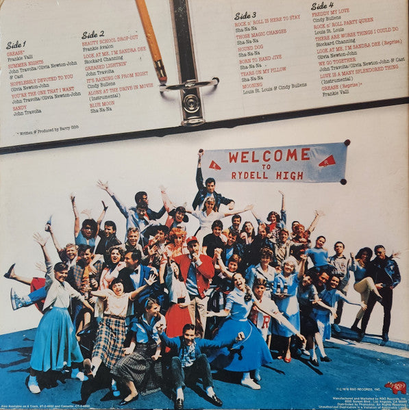 Various - Grease (The Original Motion Picture) - VG+ 2 LP Record 1978 RSO USA Vinyl - Soundtrack - Shuga Records