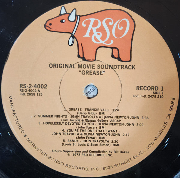 Various - Grease (The Original Motion Picture) - VG+ 2 LP Record 1978 RSO USA Vinyl - Soundtrack - Shuga Records
