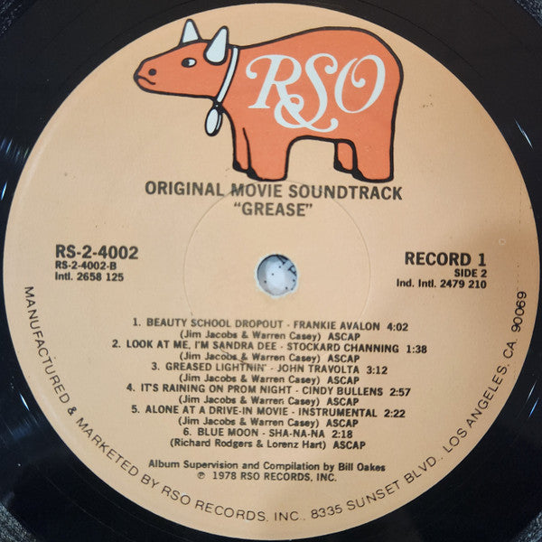 Various - Grease (The Original Motion Picture) - VG+ 2 LP Record 1978 RSO USA Vinyl - Soundtrack - Shuga Records