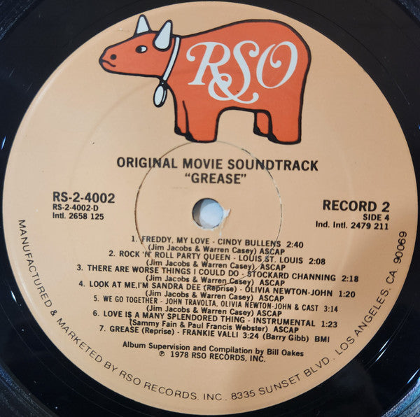 Various - Grease (The Original Motion Picture) - VG+ 2 LP Record 1978 RSO USA Vinyl - Soundtrack - Shuga Records
