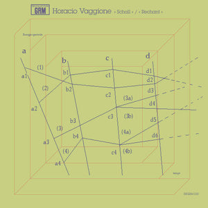 Horacio Vaggione - Schall / Rechant - New LP Record 2024 Recollection GRM Austria Vinyl - Electronic / Electroacoustic / Musique Concrète - Shuga Records