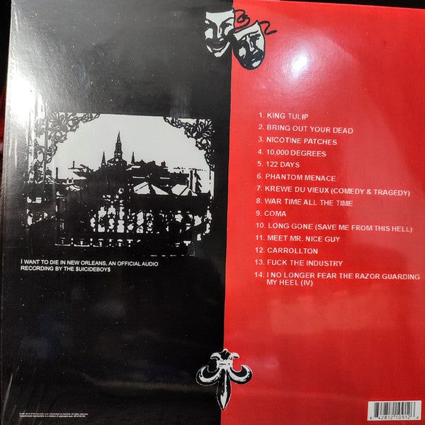 $uicideboy$ – I Want To Die In New Orleans - New LP Record 2018 G*59 Black & Red Translucent Split Vinyl - Hardcore Hip-Hop / Horrorcore / Trap - Shuga Records