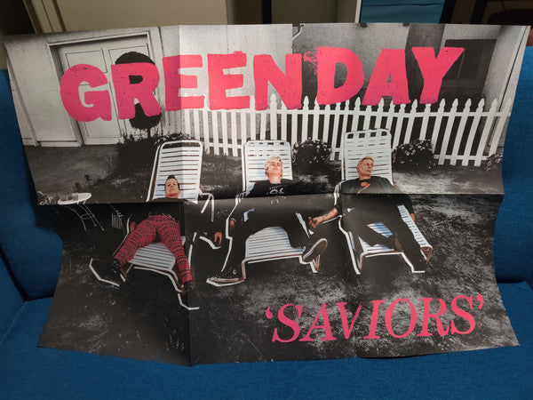Green Day - Saviors - New LP Record 2024 Reprise Pink & Black Vinyl, Slipcase, Booklet, Poster & Wristband - Pop Rock / Pop Punk - Shuga Records