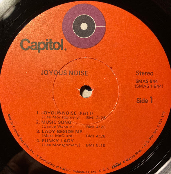 Joyous Noise - Joyous Noise - VG+ LP Record 1971 Capitol USA Vinyl - Rock / Folk Rock / Acoustic - Shuga Records