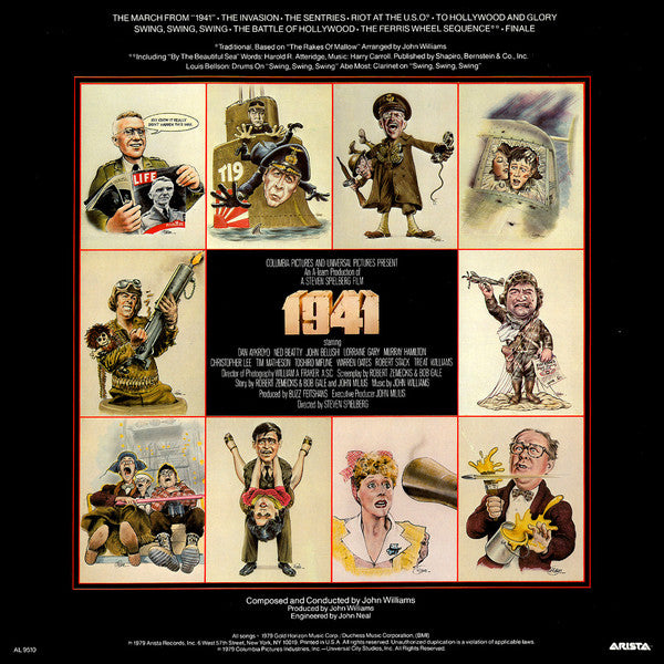 John Williams - 1941 Original Motion Picture - VG+ LP Record 1979 Arista USA Vinyl - Soundtrack / Score - Shuga Records