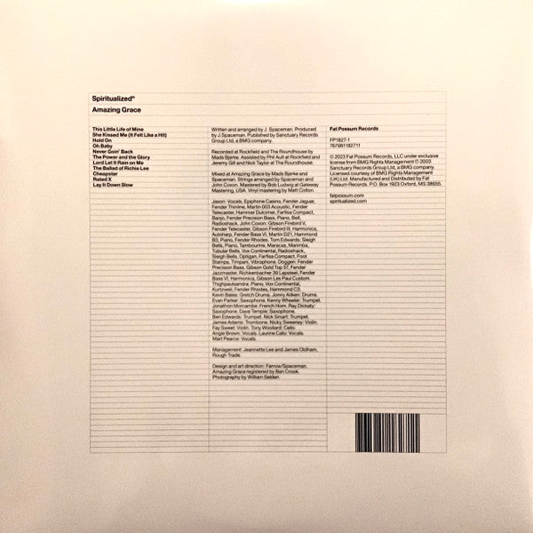Spiritualized - Amazing Grace (2003) - New LP Record 2024 Fat Possum 180 gram Vinyl - Psychedelic Rock / Space Rock - Shuga Records