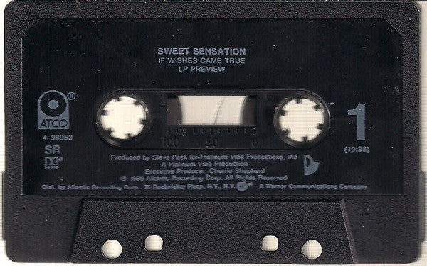 Sweet Sensation - If Wishes Came True - VG- Cassette 1990 ATCO Tape - Pop Rock - Shuga Records