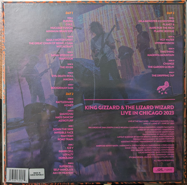 King Gizzard And The Lizard Wizard – Live In Chicago '23 - New 8 LP Record 2024 Reverberation Appreciation Society Numbered Colored Vinyl - Psychedelic Rock - Shuga Records