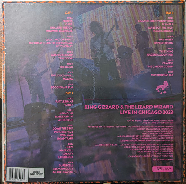 King Gizzard And The Lizard Wizard – Live In Chicago '23 - New 8 LP Record 2024 Reverberation Appreciation Society Numbered Colored Vinyl - Psychedelic Rock