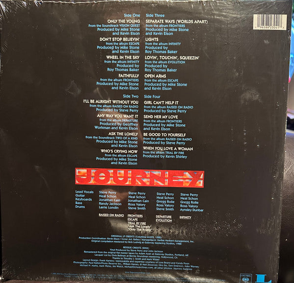 Journey - Greatest Hits (1988) - New 2 LP Record 2024 Columbia 180 gram Vinyl - Pop Rock / Classic Rock - Shuga Records