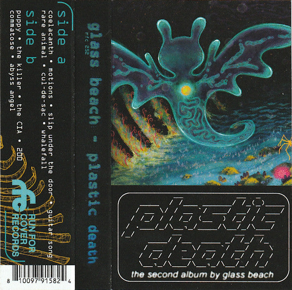 glass beach - plastic death - New Cassette 2024 Run For Cover Clear Green Tape - Alternative Rock /
