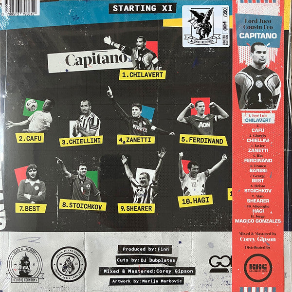 Death At The Derby - Capitano - New LP Record 2024 Alumni Netherlands Black Vinyl, 2x Stickers & Chilavert OBI - Hardcore Hip-Hop / Boom Bap - Shuga Records