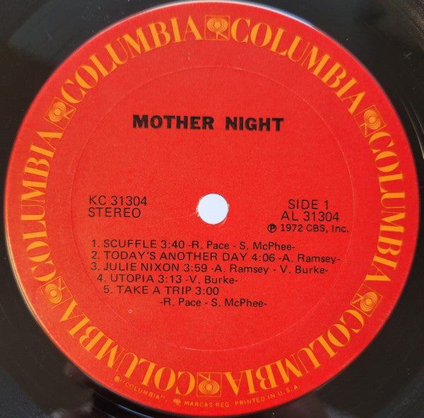 Mother Night – Mother Night - VG+ LP Record 1972 Columbia USA Vinyl - Funk / Psychedelic / Latin