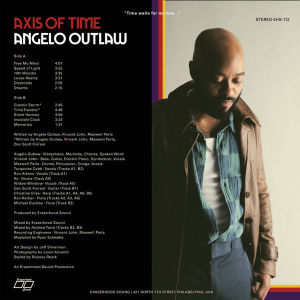 Angelo Outlaw - Axis Of Time - New LP Record 2024 Eraserhood Sound Vinyl - Jazz / Soul-Jazz - Shuga Records