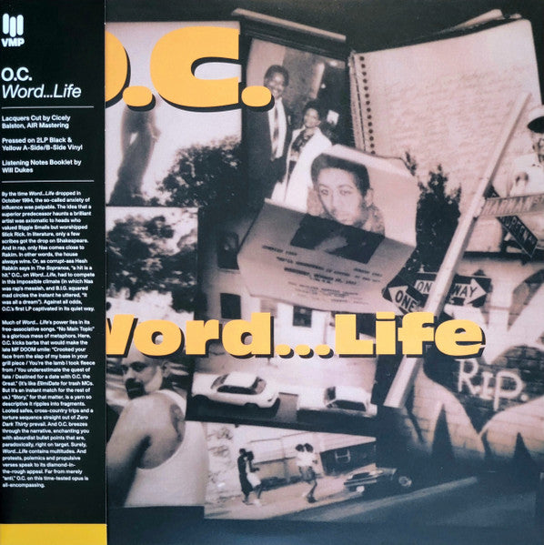 O.C. - Word...Life (1994) - New 2 LP Record 2024 Wild Pitch Vinyl Me Please Yellow & Black Vinyl - Hip Hop - Shuga Records