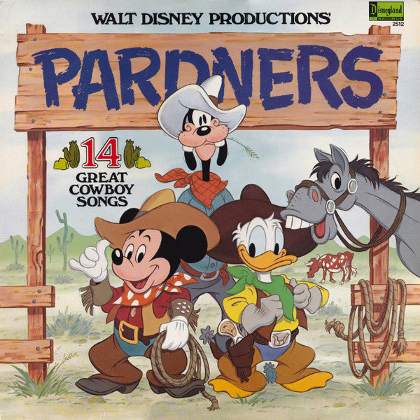 Larry Groce And The Disneyland Children's Sing-Along Chorus - Pardners - VG+ LP Record 1980 Walt Disney Disneyland USA Vinyl - Children's / Country - Shuga Records