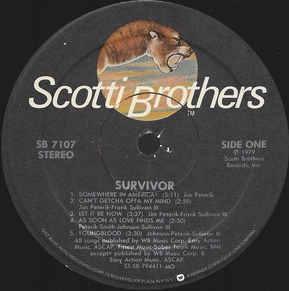 Survivor - Survivor - VG+ LP Record 1979 Scotti Bros USA Vinyl - Pop Rock / Hard Rock - Shuga Records