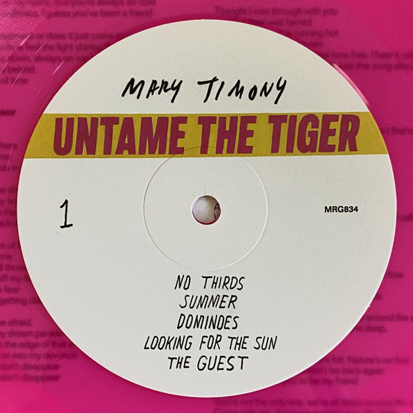 Mary Timony - Untame The Tiger - New LP Record 2024 Merge Peak Pink Neon Vinyl - Indie Rock - Shuga Records