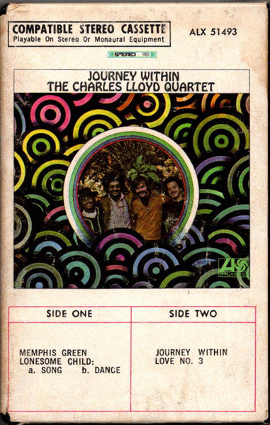 The Charles Lloyd Quartet - Journey Within - VG+ Cassette Tape 1967 Atlantic AMPEX USA Original with Clamshell Case - Jazz / Post Bop / Modal - Shuga Records