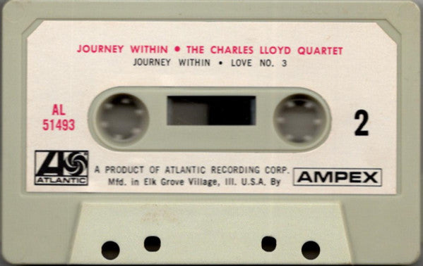 The Charles Lloyd Quartet - Journey Within - VG+ Cassette Tape 1967 Atlantic AMPEX USA Original with Clamshell Case - Jazz / Post Bop / Modal - Shuga Records