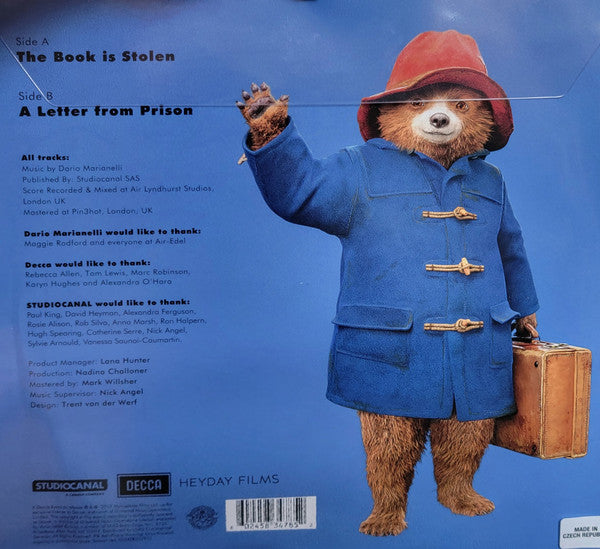 Dario Marianelli - Paddington 2: The Book Is Stolen / A Letter From Prison - New 12" Single Record 2017 Decca Picture Disc Shaped Vinyl - Score - Shuga Records