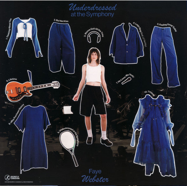 Faye Webster - Underdressed At The Symphony - New LP Record 2024 Secretly Canadian Society Club Edition Blue Chandelier Tri-Color Vinyl & Sticker sheet - Indie Pop / Indie Pop / Folk Rock - Shuga Records