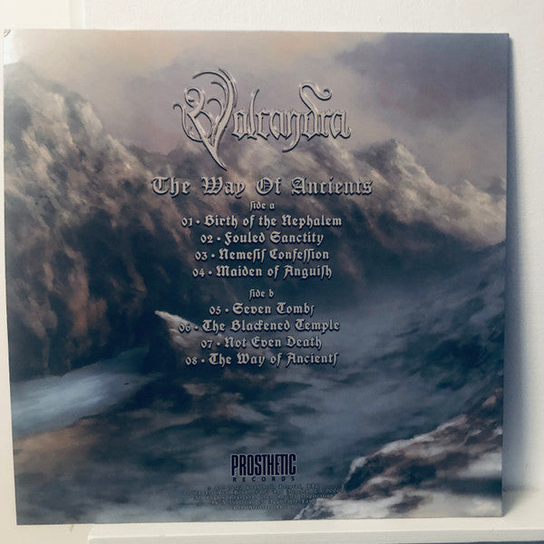 Signed Autographed - Volcandra - The Way Of Ancients - Mint- LP Record 2024 Prosthetic USA Frozen Winds Grey Vinyl & Insert - Black Metal / Death Metal - Shuga Records