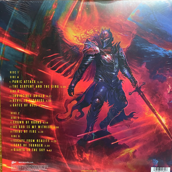 Signed Autographed - Judas Priest - Invincible Shield - New 2 LP Record 2024 Epic USA Purple Vinyl & Signed Insert - Hard Rock / Heavy Metal