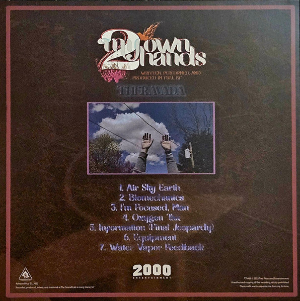 Theravada (THRVD) - My Own 2 Hands New LP Record 2024 USA 2000 Entertainment 180 gram Vinyl - Hip Hop