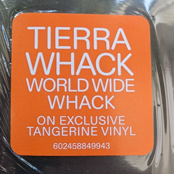 Signed Autographed - Tierra Whack - World Wide Whack - New LP Record 2024 Interscope Tangerine Vinyl & Signed 12" Insert - Hip Hop - Shuga Records